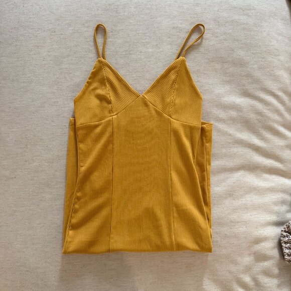 Mustard Yellow Form-Fitting Dress from Forever 21 (Size M) - Picture 5 of 9